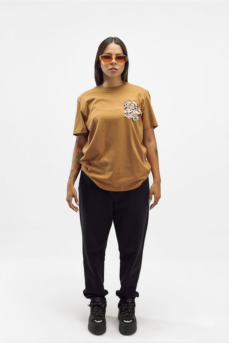 Paint Pocket Tee - Camel
