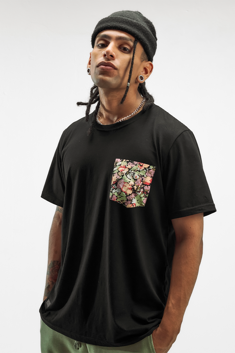 Paint Pocket Tee - Negro