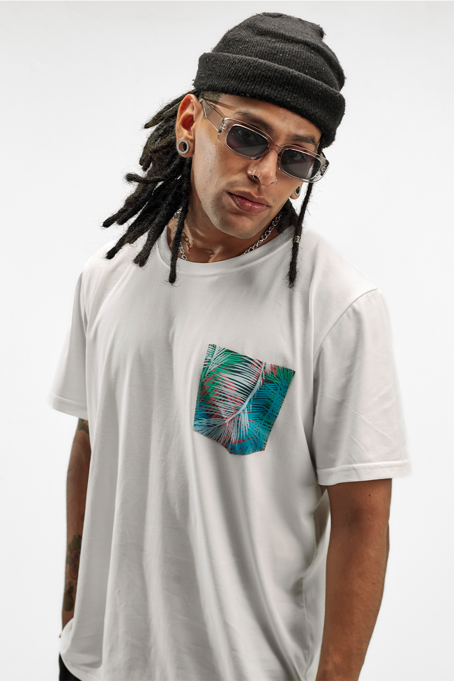 Branch Pocket Tee - Blanco