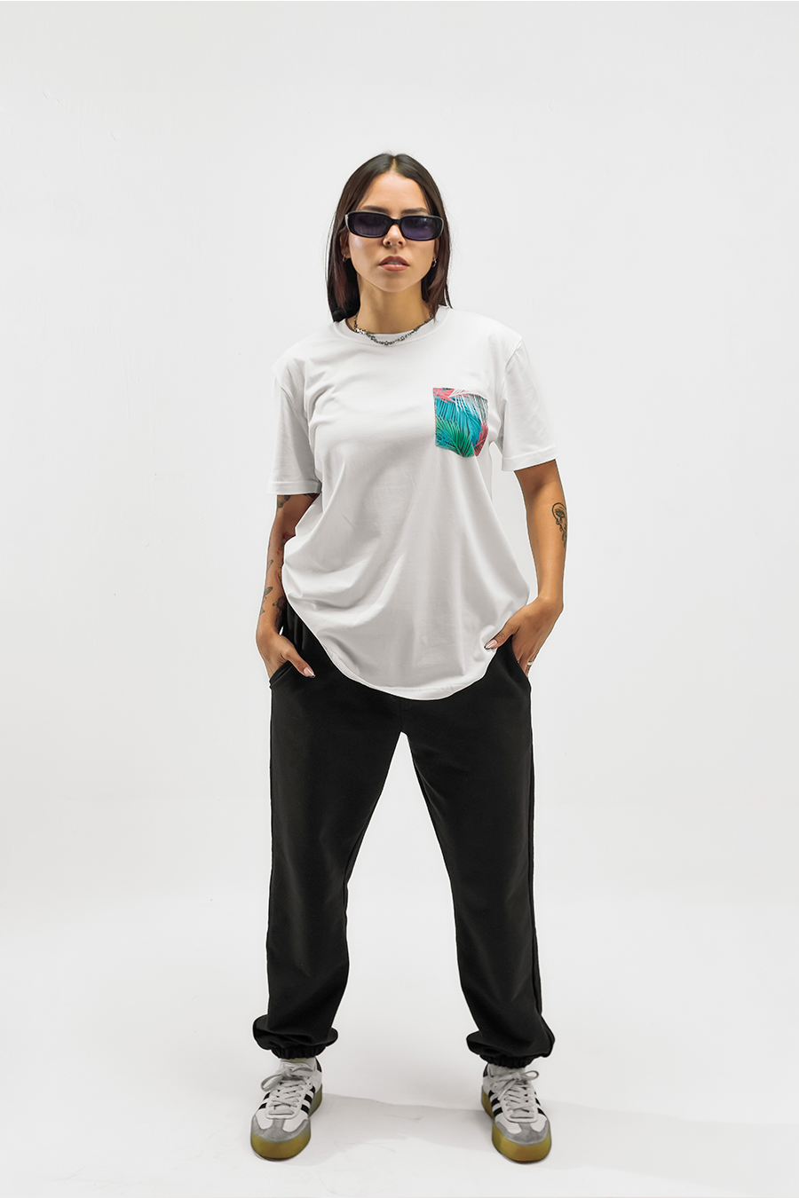 Branch Pocket Tee - Blanco