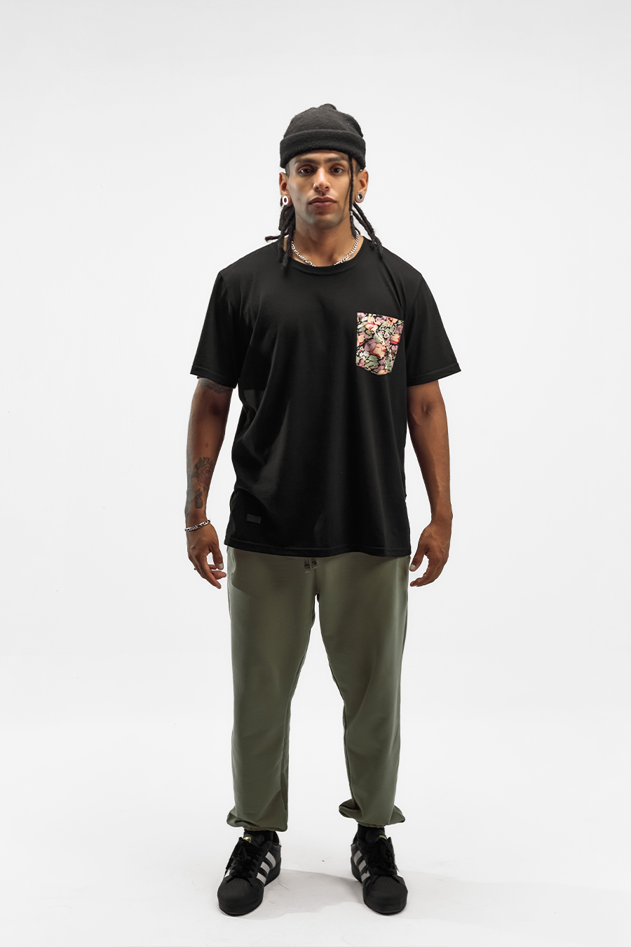 Paint Pocket Tee - Negro