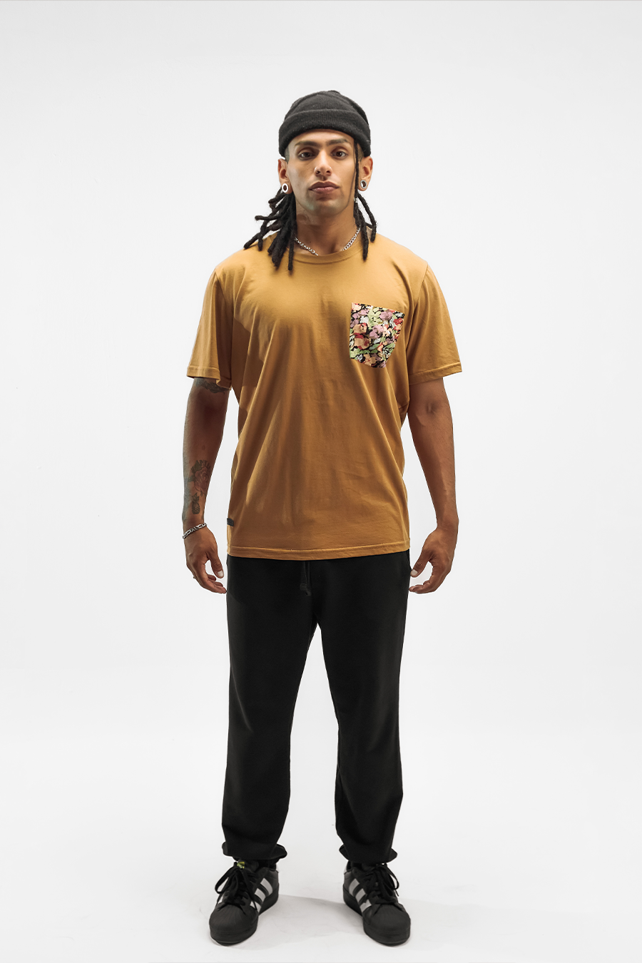 Paint Pocket Tee - Camel